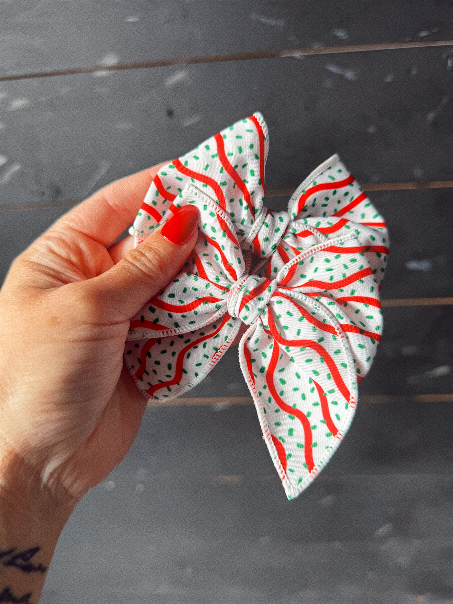 Christmas Tree Cake Piggies