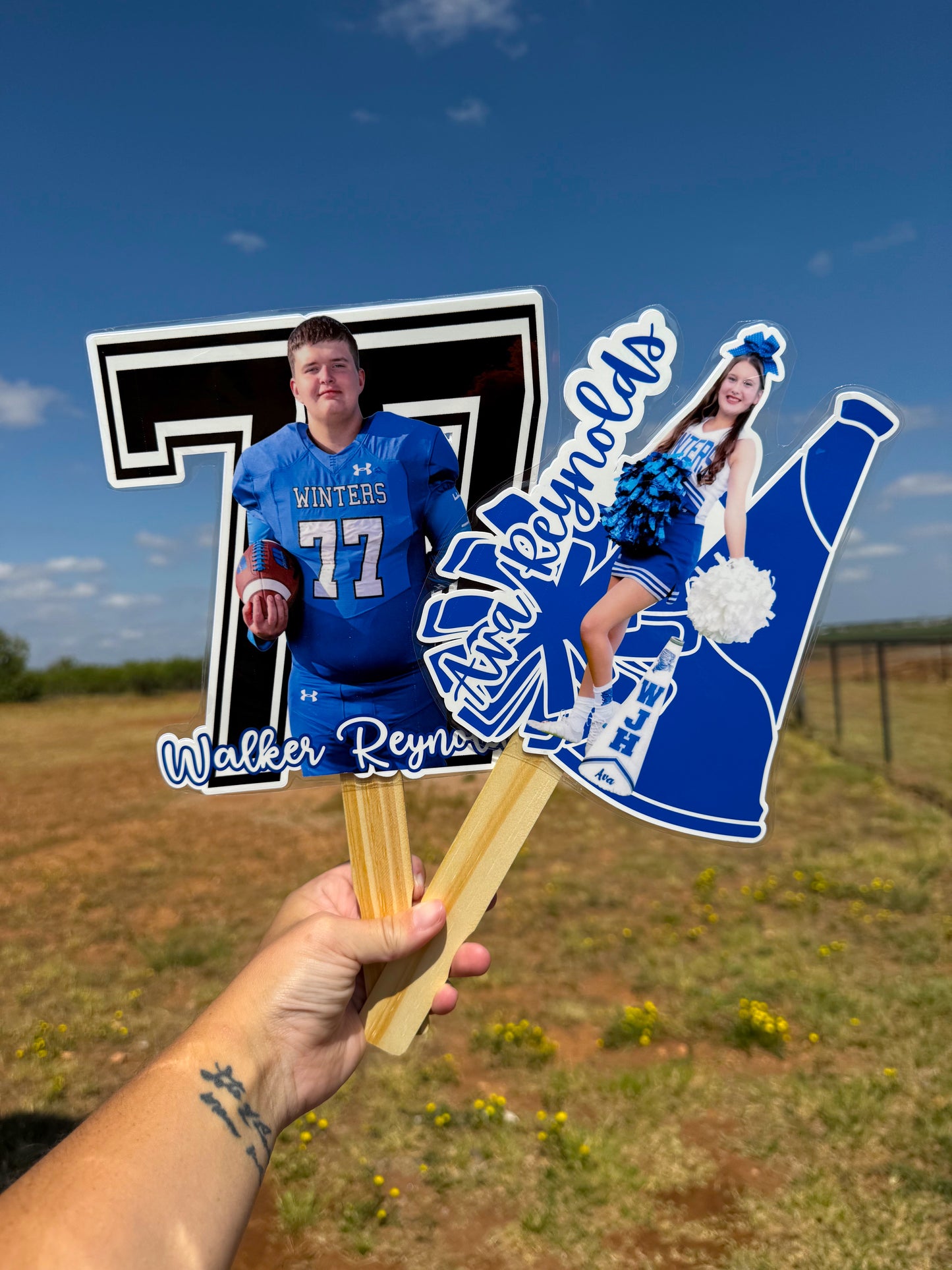 CUSTOM FANS/SIGNS number & name