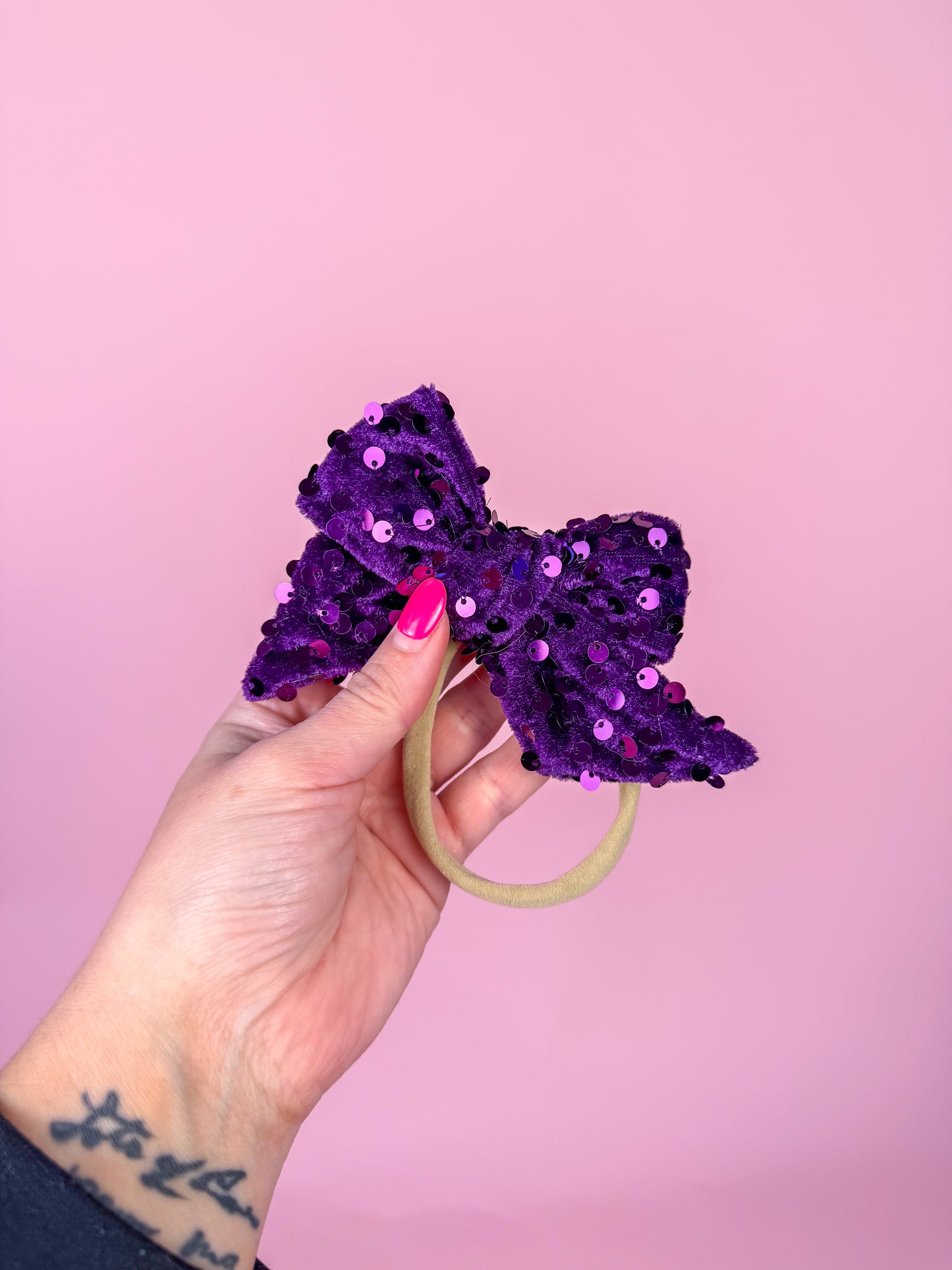 Purple glam nylon