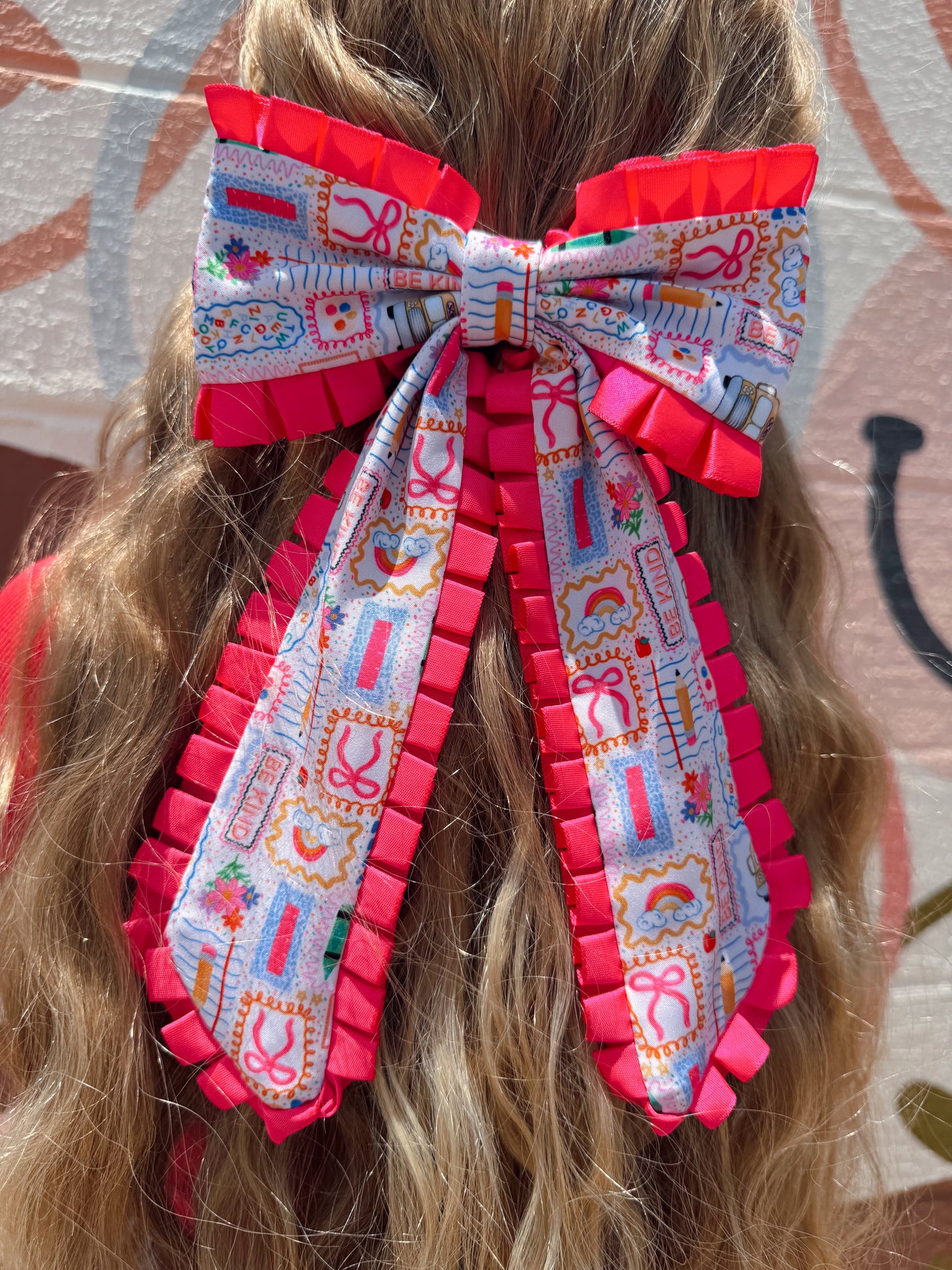 BACK TO SCHOOL GIRLIE XL BOW