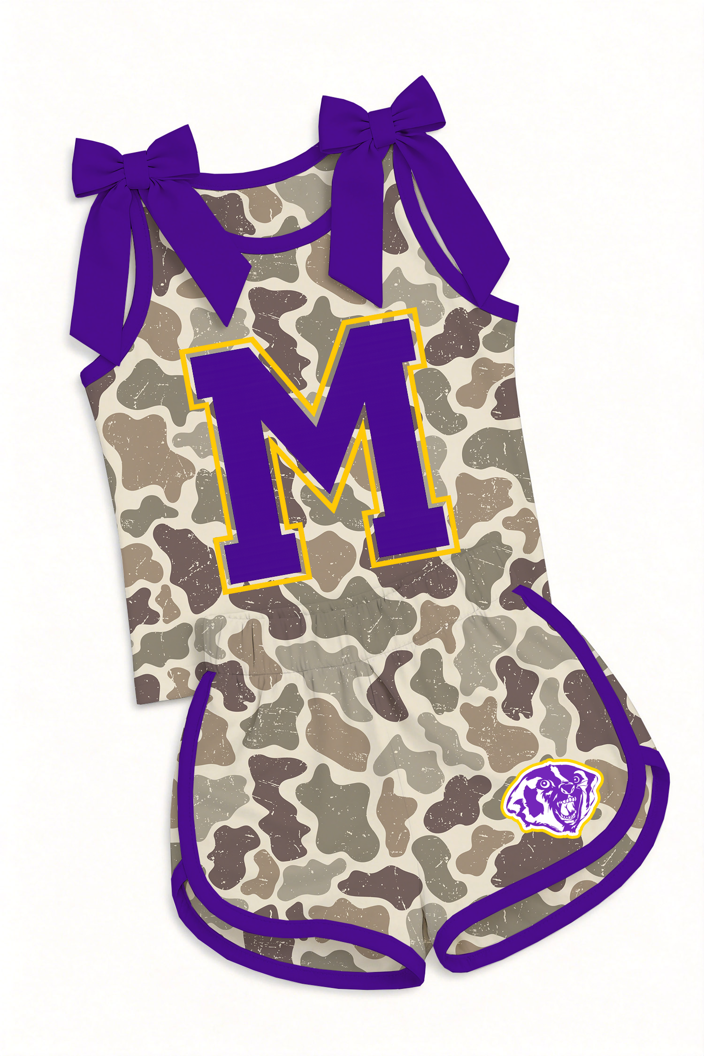 Merkel Camo Top & Short set