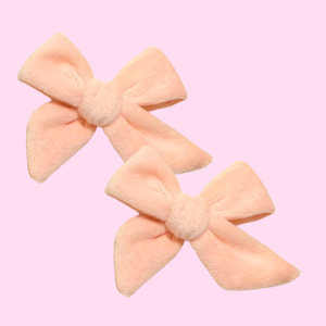 Peach Velvet Piggies