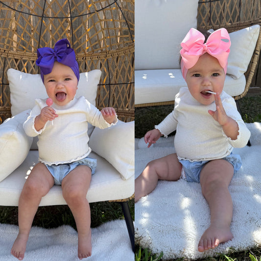 ribbon bow headwrap (multiple colors)