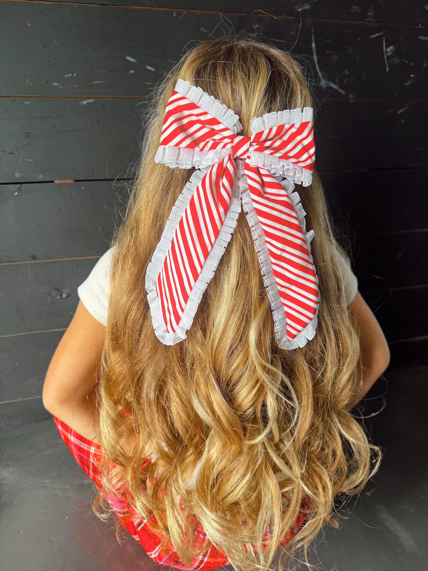 Candy Cane XL bow