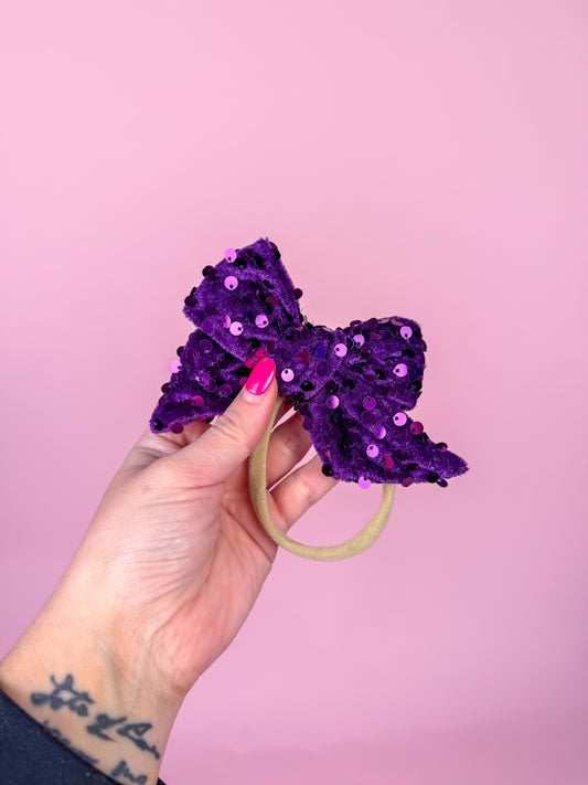 Purple glam nylon