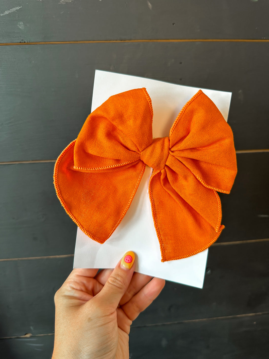 Pumpkin Orange Big Bow