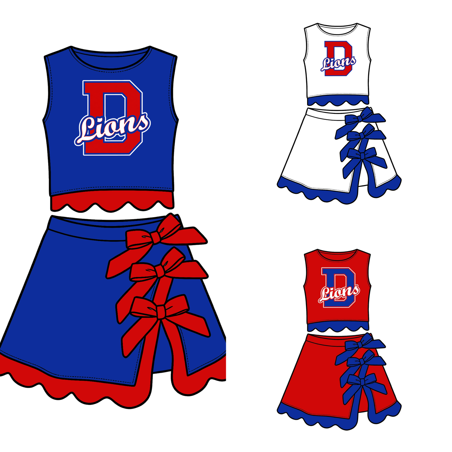 Durant Lions Top & Skort set