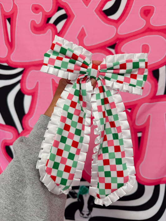 Christmas Checkers XL bow