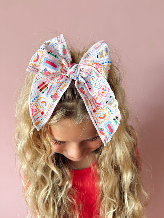 Back To School Girlie Big Bow