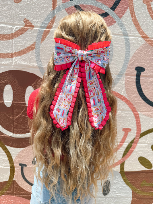 BACK TO SCHOOL GIRLIE XL BOW