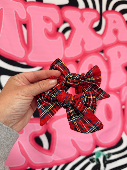 Christmas Plaid Red piggies