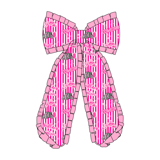 Coahoma Pink out XL bow PREORDER