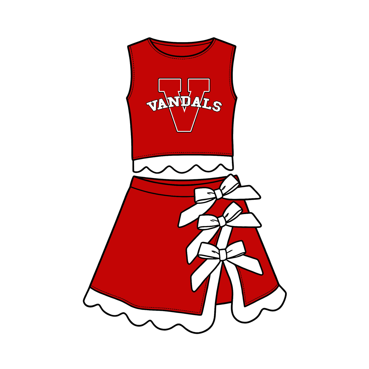 Van Vandals Cheer set