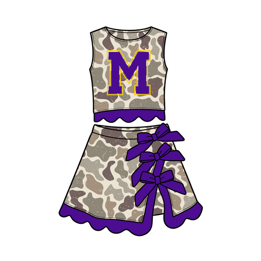 Merkel Camo Top & Skort set