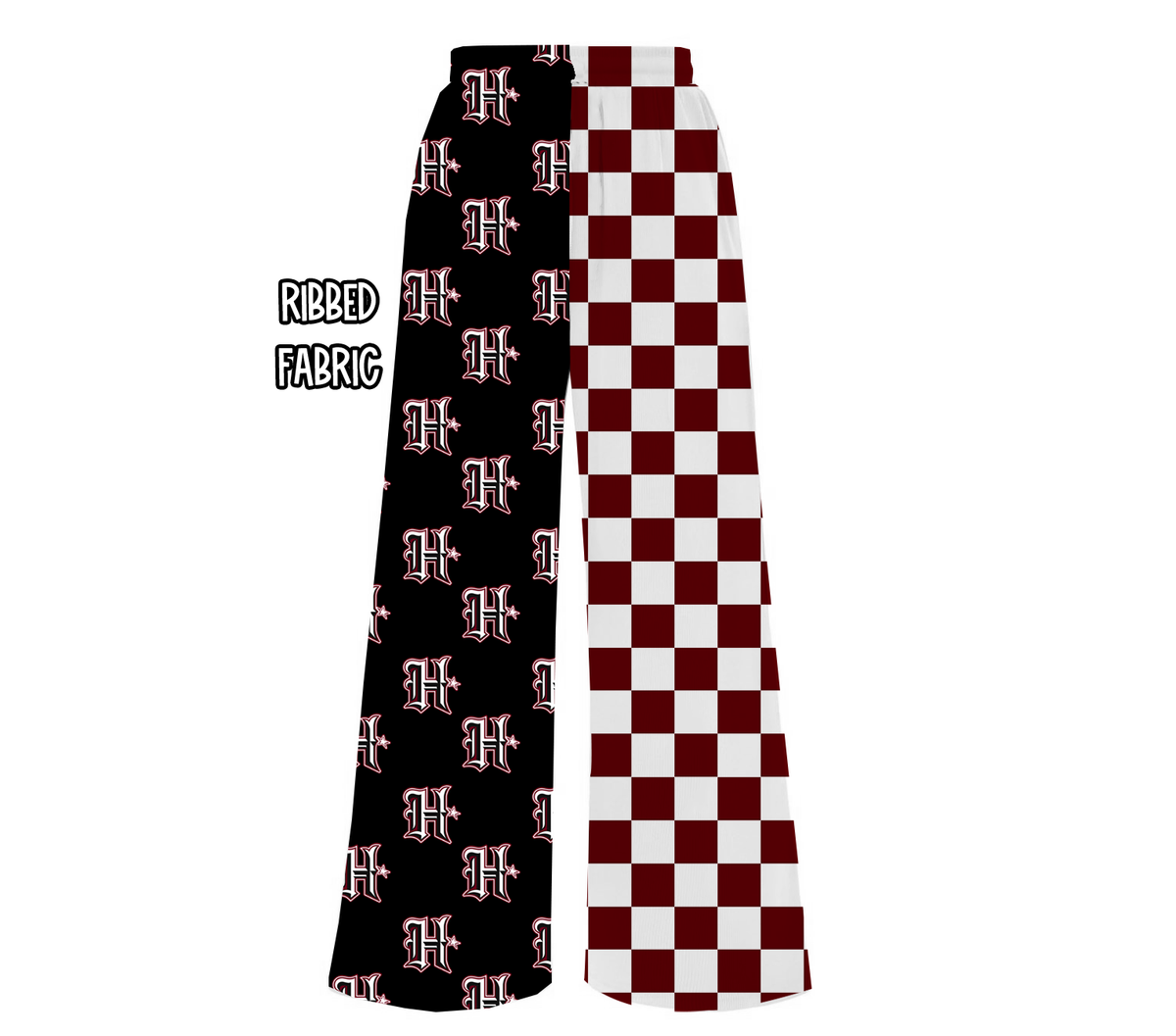 Htown Maroon Check Pants