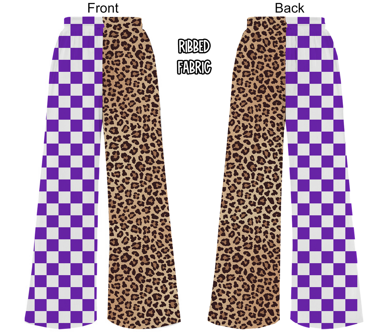 Merkel Ribbed wide leg split pants