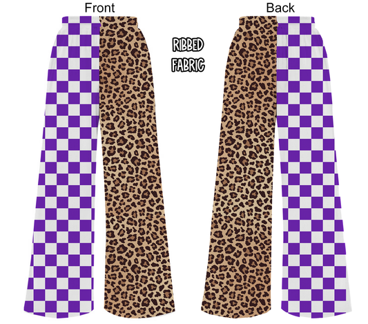 Merkel Ribbed wide leg split pants