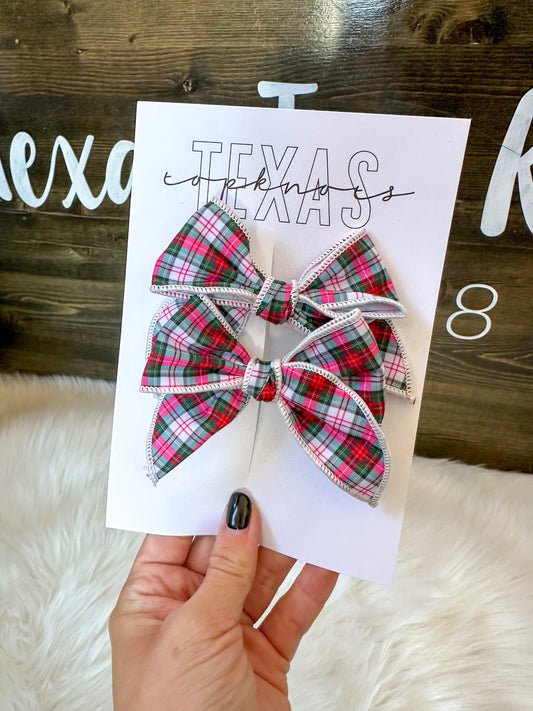 Christmas Plaid Piggie sett